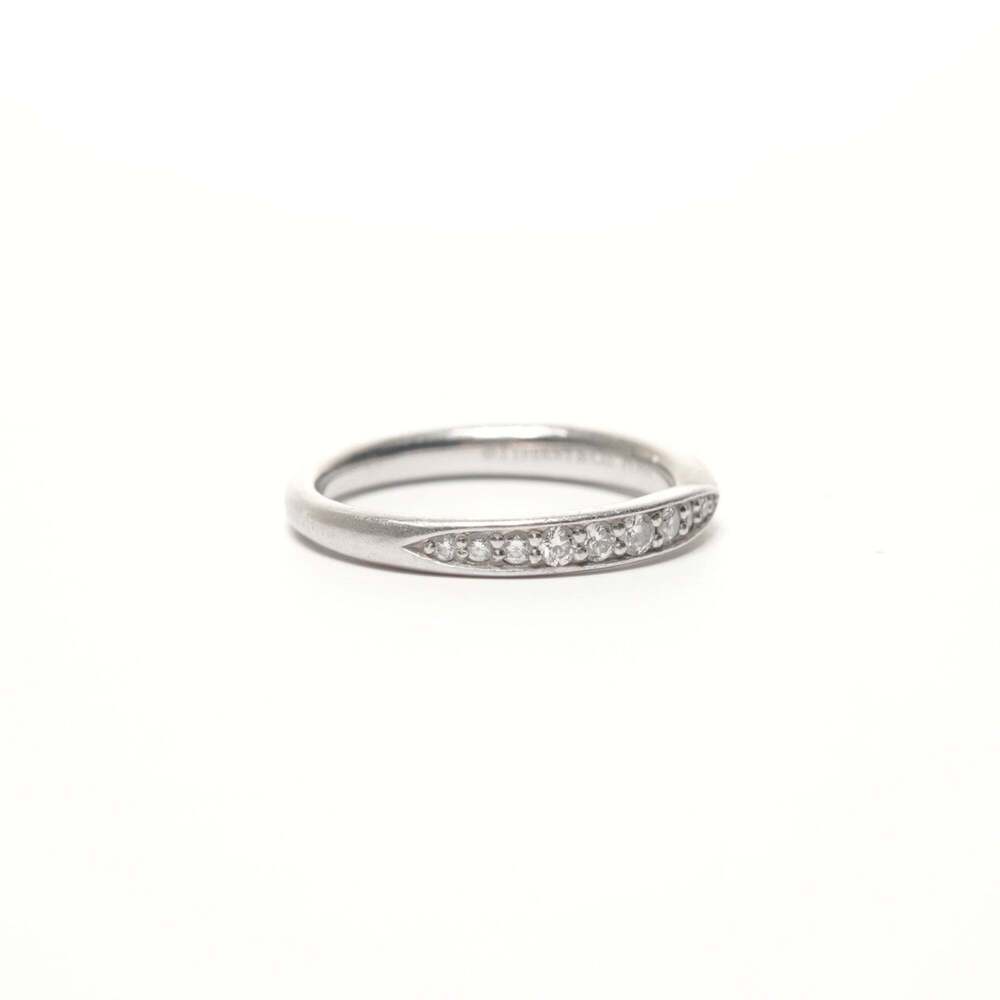 TIFFANY Silver Diamond Ring - Picture 4 of 7